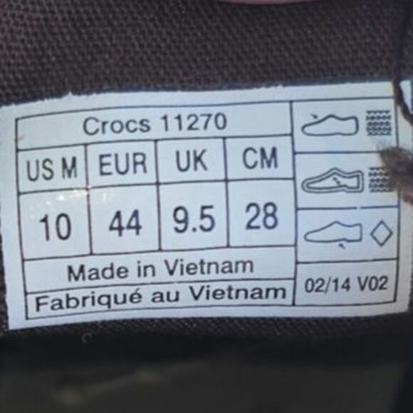 Crocs Canvas Tan Comfortable Boat Shoes US 10 Removeable Inserts - Picture 7 of 7